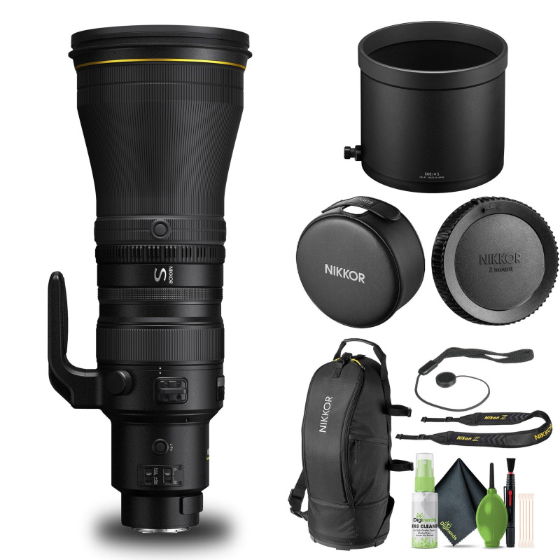 Nikon NIKKOR Z 600mm f/4 TC VR S Super-Telephoto Lens for Nikon Z Mount Cameras  - Bundle
