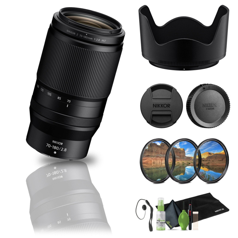 Nikon - NIKKOR Z 70-180mm f/2.8 Standard Zoom Lens for Z Mount Cameras (20120) - Bundle