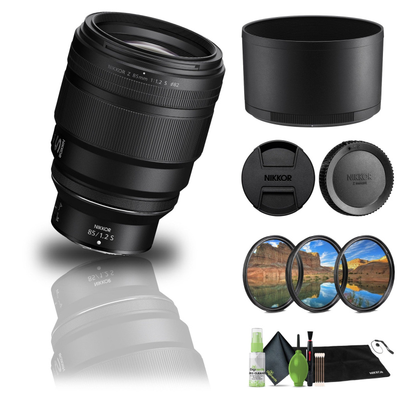 Nikon - NIKKOR Z 85mm f/1.2 S Standard Lens for Z Series Mirrorless Cameras - Bundle