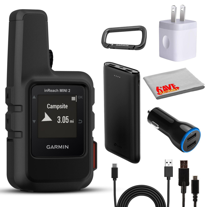 Garmin inReach Mini 2 Satellite Handheld Communicator for Hiking Variation -, Black / Retail