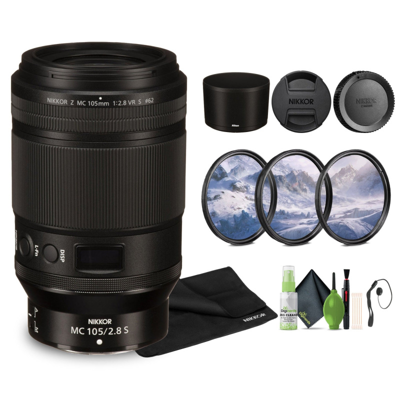 Nikon NIKKOR Z MC 105mm f/2.8 VR S Professional Macro Lens (Nikon Z) (20100) Bundle
