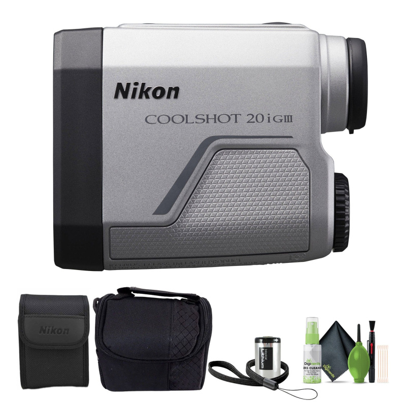 Nikon CoolShot 20i GIII 6x20 Golf Laser Rangefinder (16781) Bundle