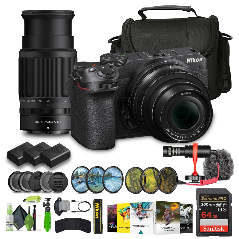 Nikon Z30 Mirrorless Camera with 16-50mm and 50-250mm Lenses (1743) Bundle