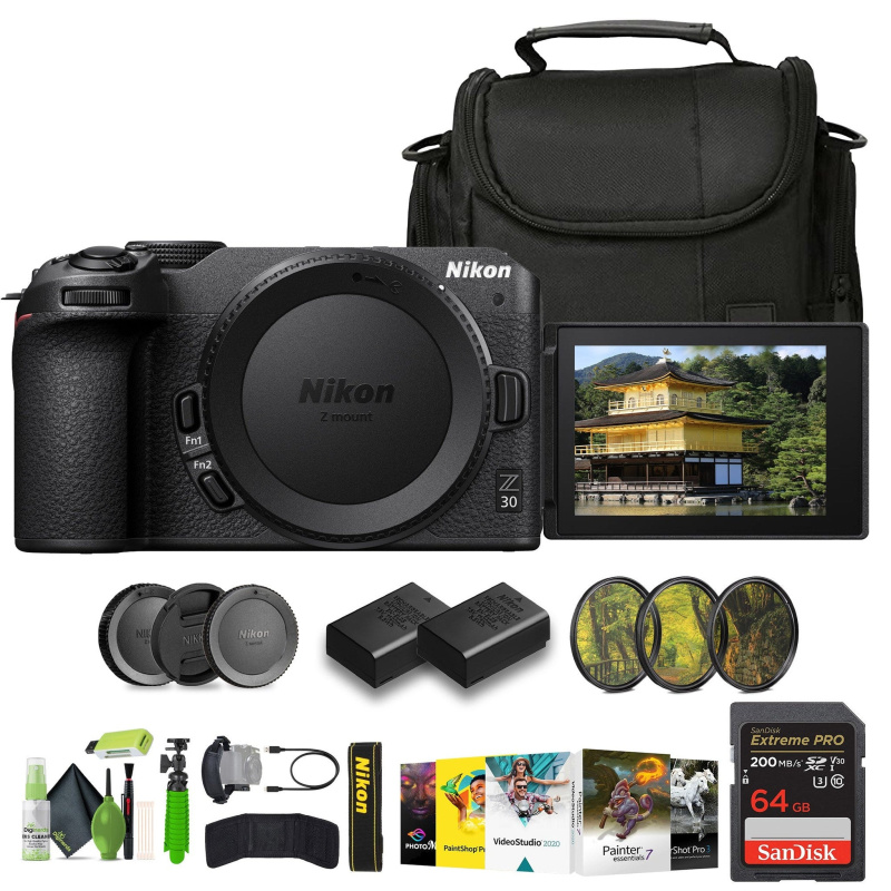 Nikon Z30 Lightweight Mirrorless Camera (1737) Bundle