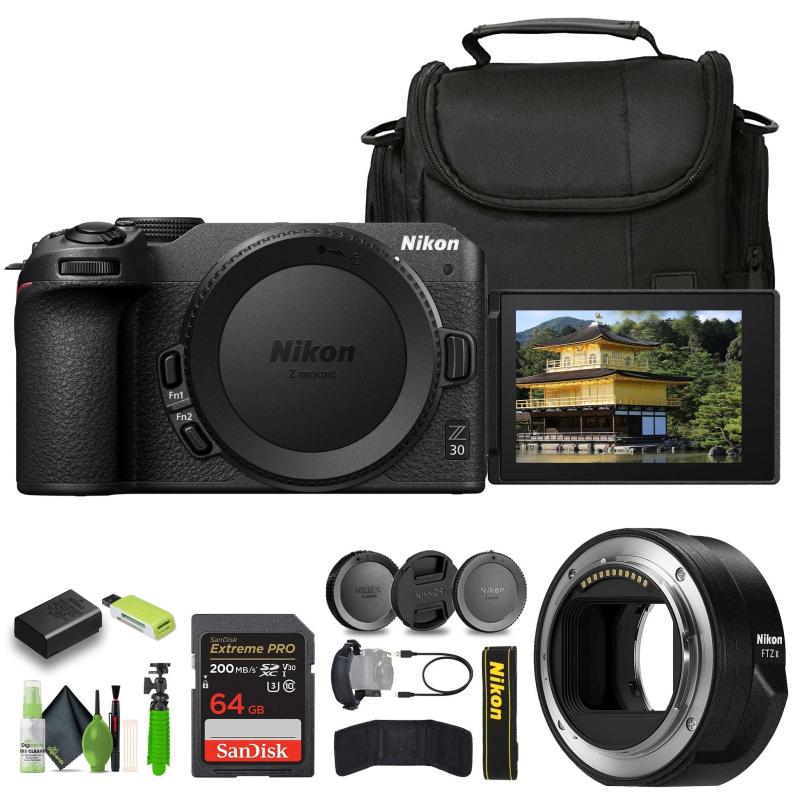 Nikon Z30 Lightweight Mirrorless Camera (1737) Bundle