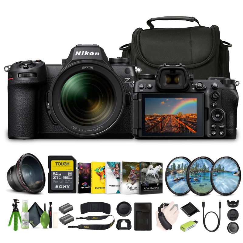 Nikon Z6III FX-format Mirrorless Camera With NIKKOR Z 24-70mm f/4 S Zoom Lens (1892) Bundle