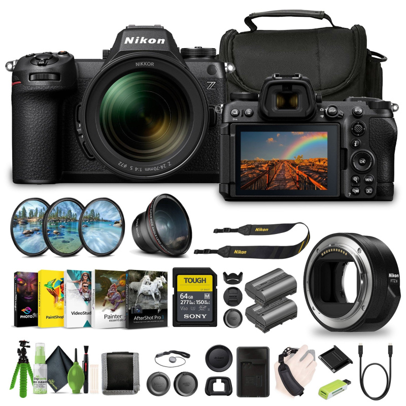 Nikon Z6III FX-format Mirrorless Camera With NIKKOR Z 24-70mm f/4 S Zoom Lens (1892) Bundle