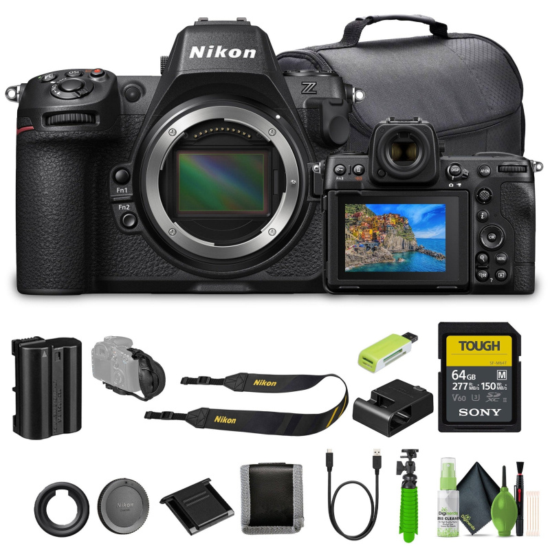 Nikon Z8 Professional Full Frame Mirrorless 8K Video & Stills Hybrid FX Camera Bundle