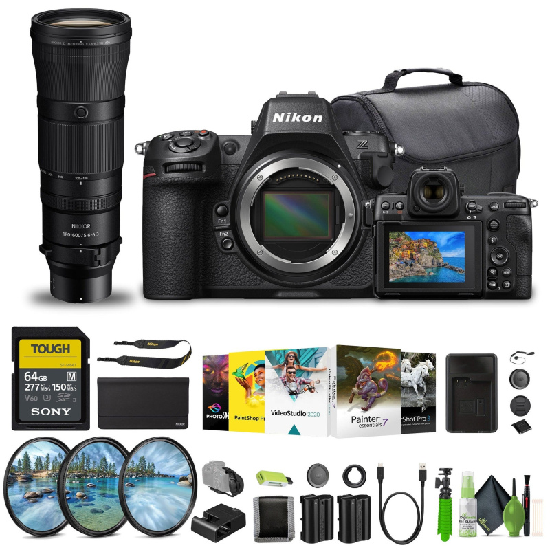 Nikon Z8 Professional Full Frame Mirrorless 8K Video & Stills Hybrid FX Camera Bundle