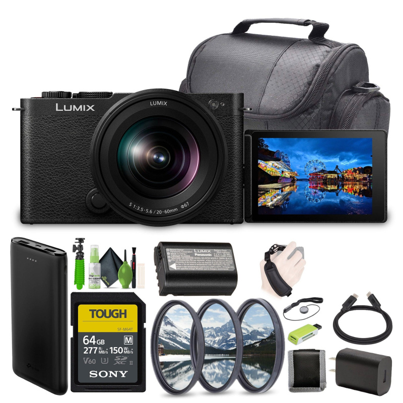 Panasonic LUMIX S9 Mirrorless Full Frame Camera with 20-60mm L Mount Lens Black