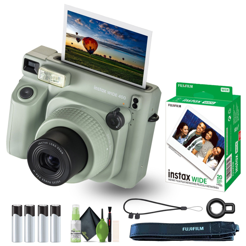 Fujifilm Instax Wide 400 Instant Film Camera With WIDE Instant Film Bundle