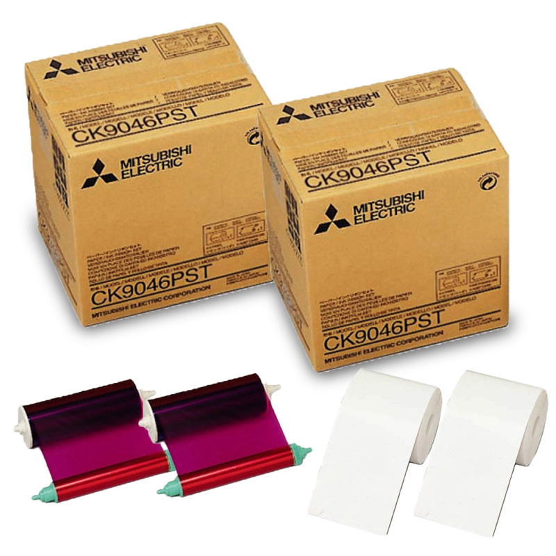 2x Mitsubishi CK-9046PST 4 x 6-inch Postcard Media Set (Pack of 2)