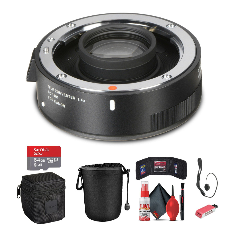 Sigma TC-1401 1.4x Teleconverter for Canon Bundle (International Model)