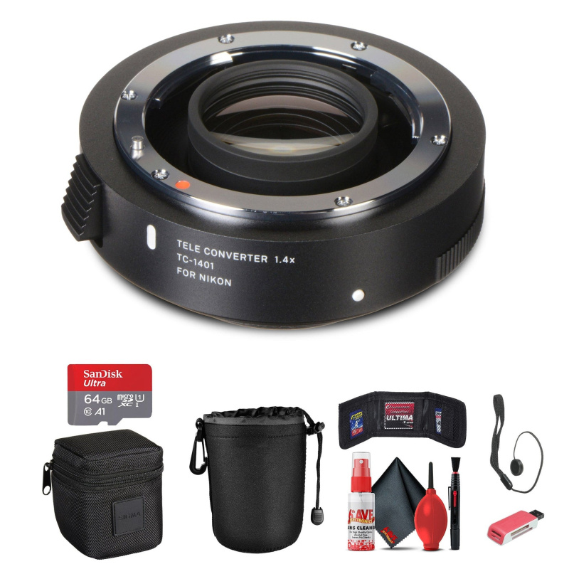 Sigma TC-1401 1.4x Teleconverter for Nikon Bundle