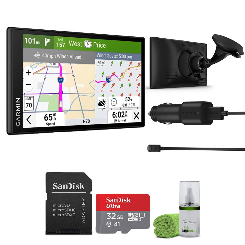 Garmin Dezl OTR620, Large, Easy-to-Read 6” GPS Truck Navigator Bundle