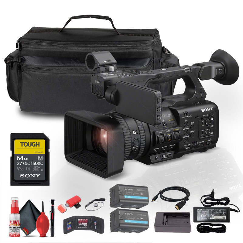 Sony HXR-NX800  NXCAM Camcorder + BP-U35 Battery + 64GB Card + Case + More
