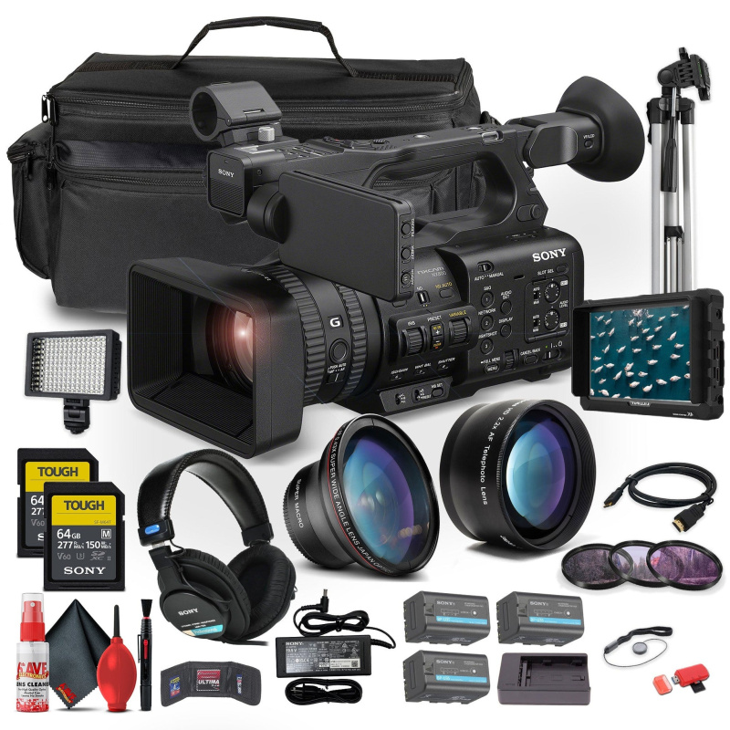 Sony HXR-NX800 NXCAM Camcorder+ 4K Monitor + Sony Mic + Headphones + More