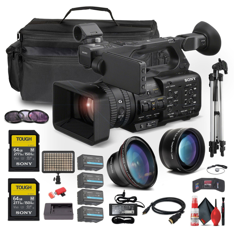 Sony HXR-NX800 NXCAM Camcorderb + 3 x BP-U35 Battery + 2 x 64GB Cards + More