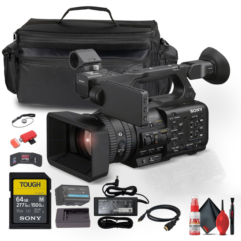 Sony PXW-Z200XDCAM Camcorder + 64GB Card + Large Case + More