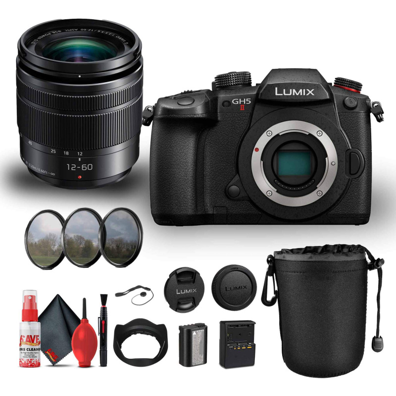Panasonic Lumix GH5 II Mirrorless Camera with 12-60mm f/3.5-5.6 Bundle