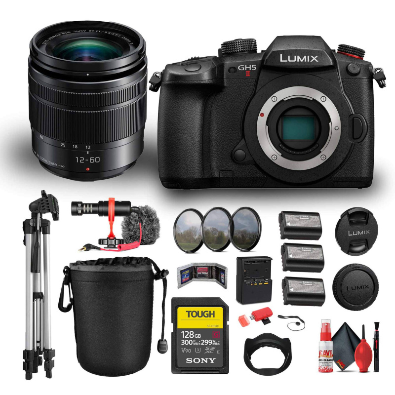 Panasonic Lumix GH5 II Mirrorless Camera with 12-60mm f/3.5-5.6 Bundle