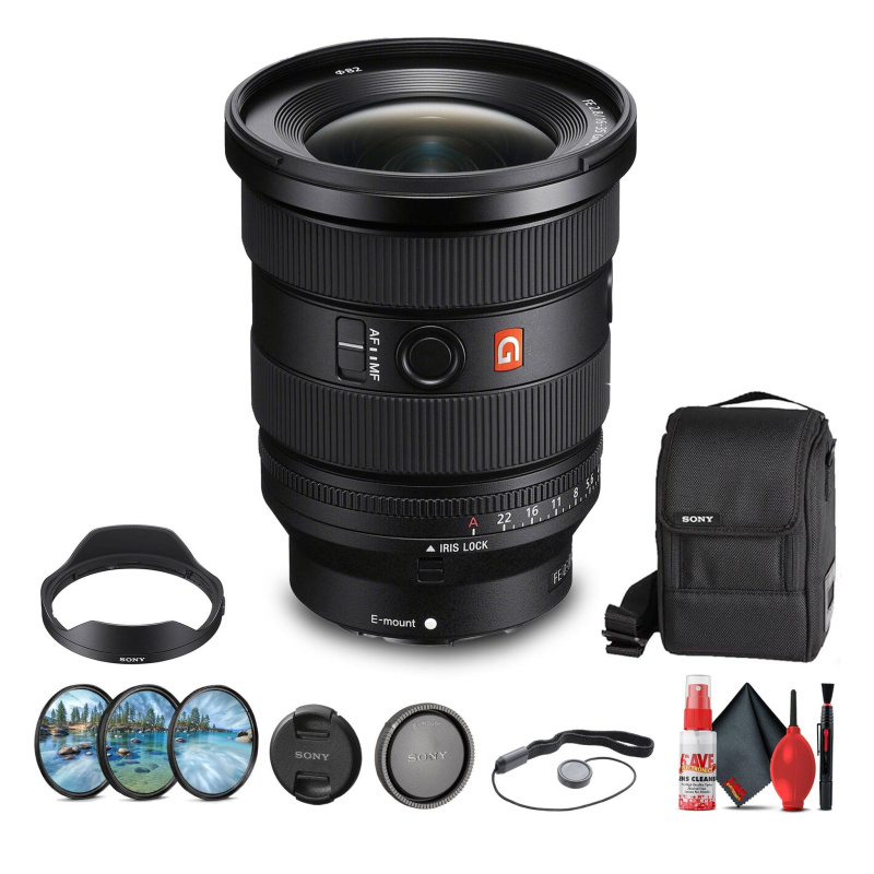 Sony FE 16-35mm f/2.8 GM II Wide Angle Zoom Lens (Sony E) + Filter Kit + More - Bundle
