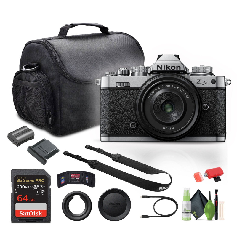 Nikon Z fc Mirrorless Digital Camera New With NIKKOR Z 28mm f/2.8 (Black) Bundle