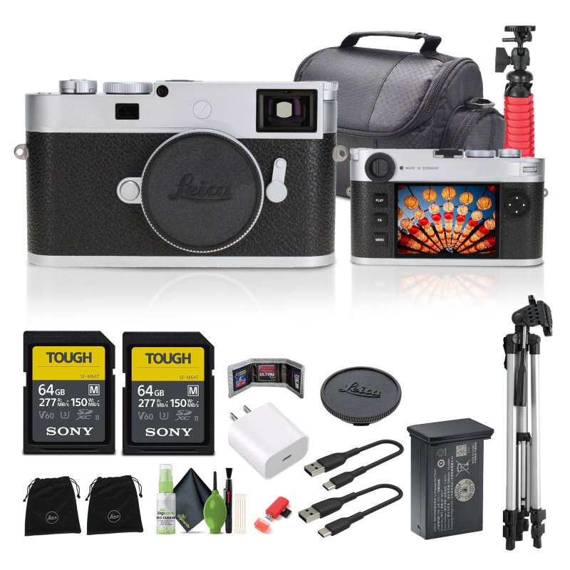 Leica M11-P Rangefinder Camera (Silver) Bundle