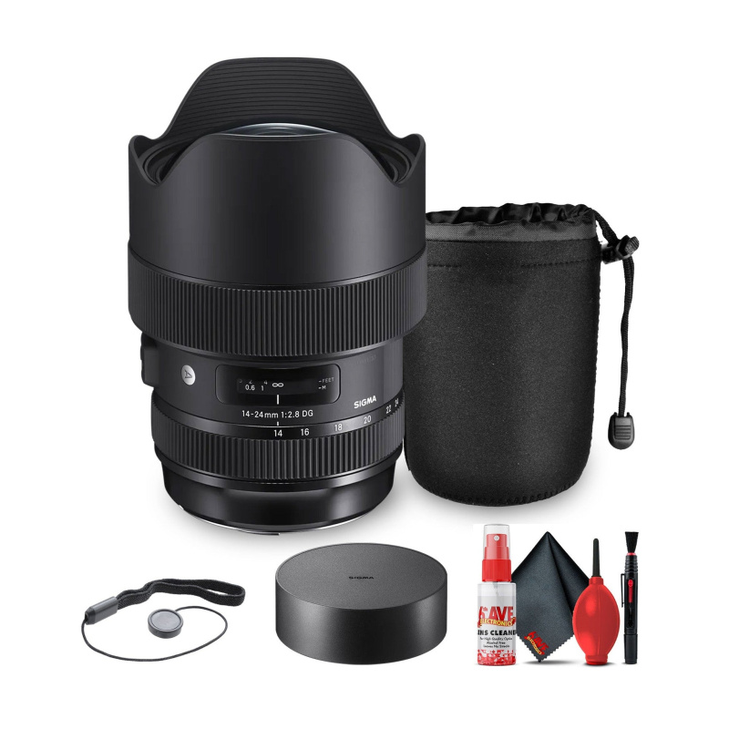 Sigma 14-24mm f/2.8 DG HSM Art Lens for Canon EF Bundle (International Model)