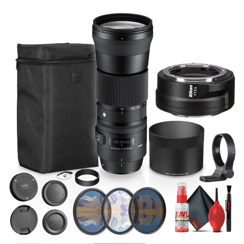 Sigma 150-600mm F5-6.3 DG Contemporary Nikon Mount  Bundle