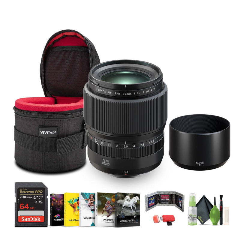 FUJIFILM GF 80mm f/1.7 R WR Lens (FUJIFILM G)