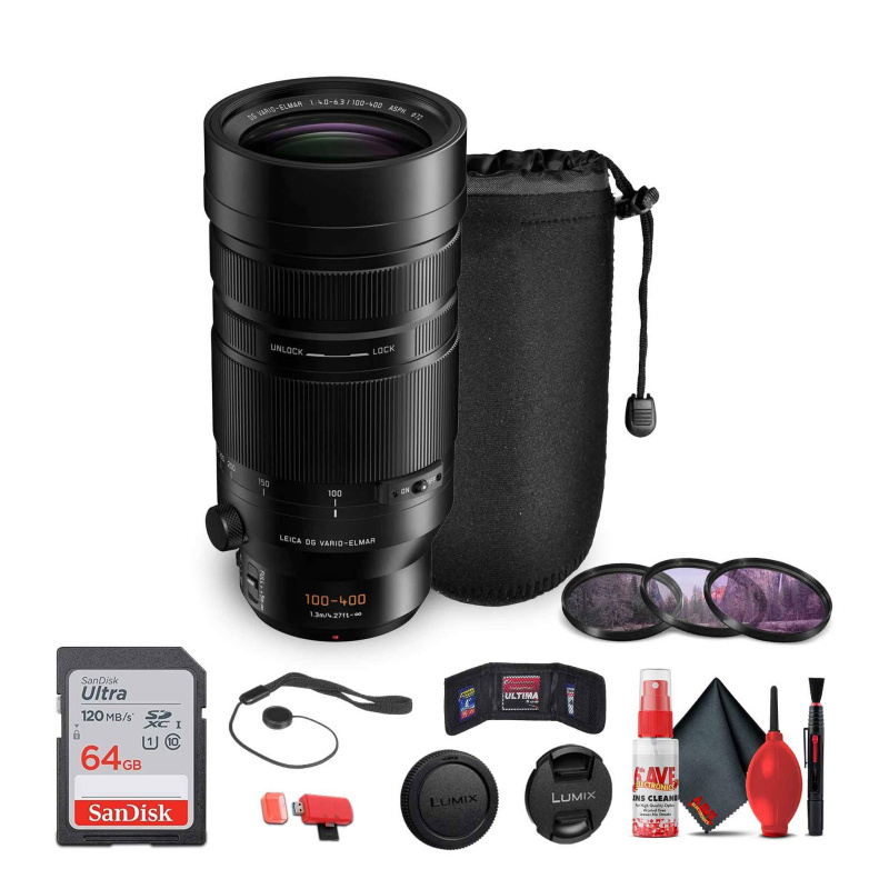 Panasonic Leica DG Vario-Elmar 100-400mm f/4-6.3 II ASPH Lens Bundle