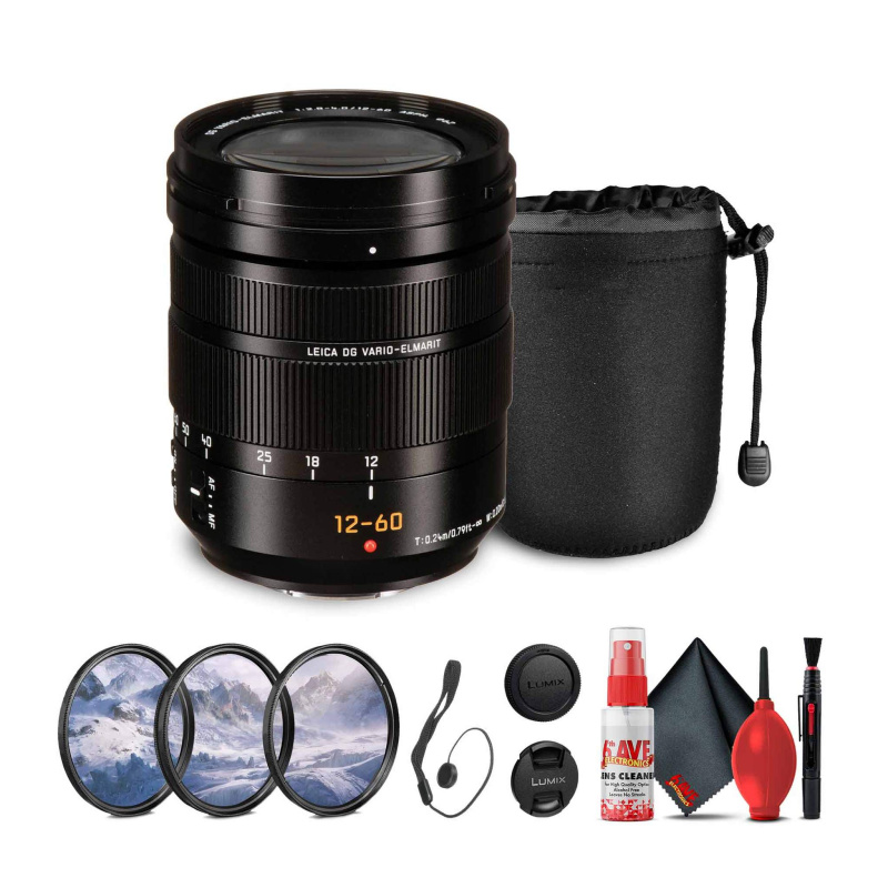Panasonic Leica DG Vario-Elmarit 12-60mm f/2.8-4 ASPH Lens Bundle