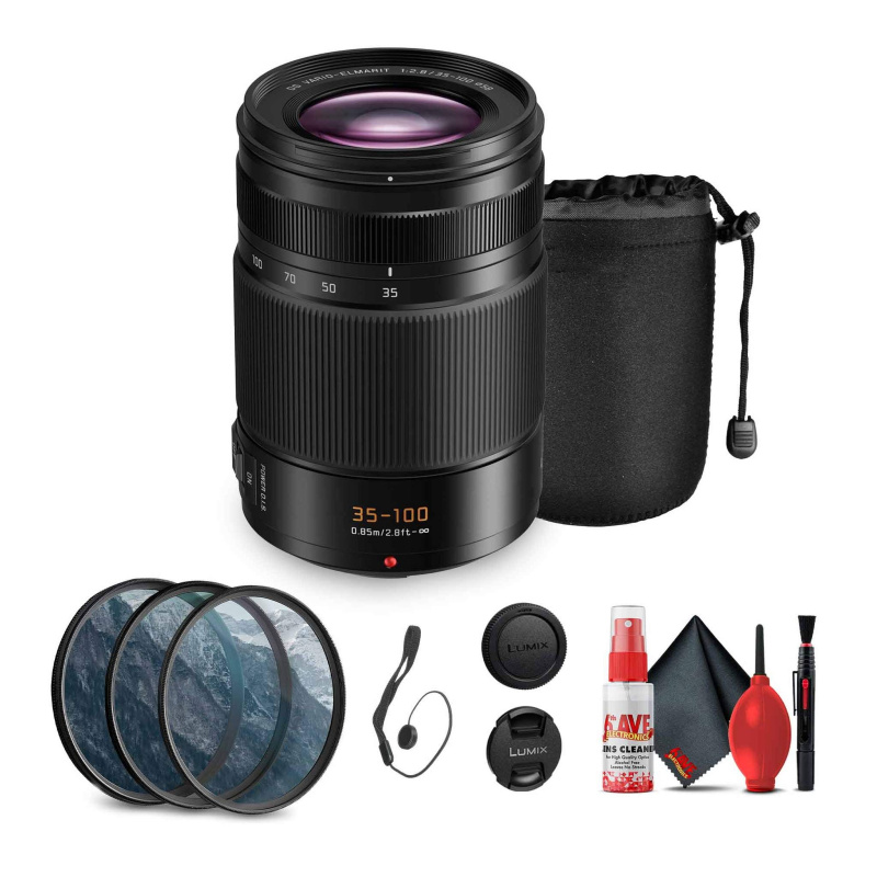 Panasonic Leica DG Vario-Elmarit 35-100mm f/2.8 Lens Bundle
