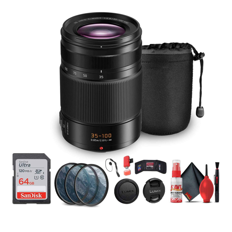 Panasonic Leica DG Vario-Elmarit 35-100mm f/2.8 Lens Bundle