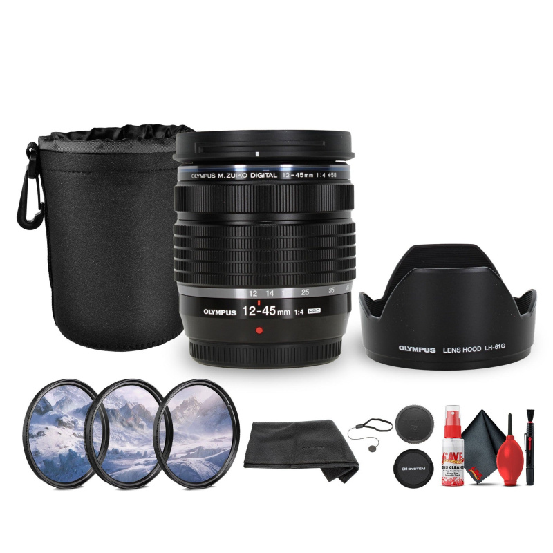 Olympus M.Zuiko Digital ED 12-45mm f/4 PRO Lens Bundle