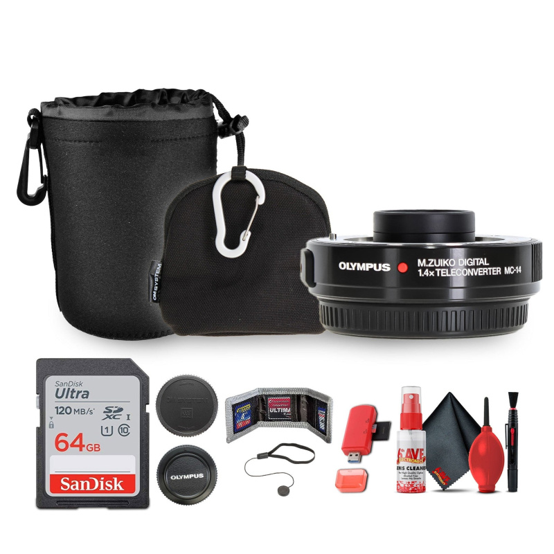 Olympus MC-14 M.Zuiko Digital 1.4x Teleconverter Bundle