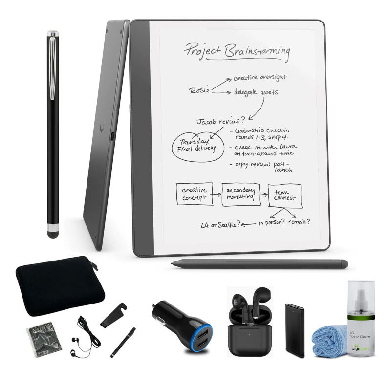 Kindle Scribe (16 GB) - Redesigned display with uniform borders. Now write directly on books and documents. With built-in notebook summarization. Incl