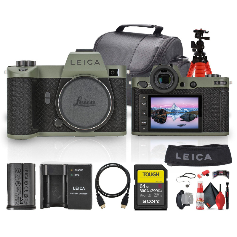 Leica SL2-S Reporter Edition Mirrorless Camera + 64GB Memory Card + Camera Bag + More