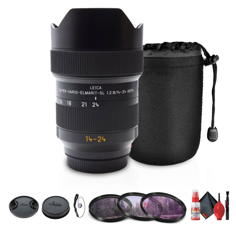 Leica Super-Vario-Elmarit-SL 14-24mm f/2.8 ASPH. Lens (L-Mount) + Cleaning Kit - Bundle
