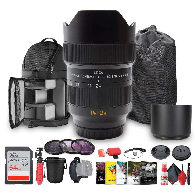 Leica Super-Vario-Elmarit-SL 14-24mm f/2.8 ASPH. Lens (L-Mount) + Sling Backpack - Bundle