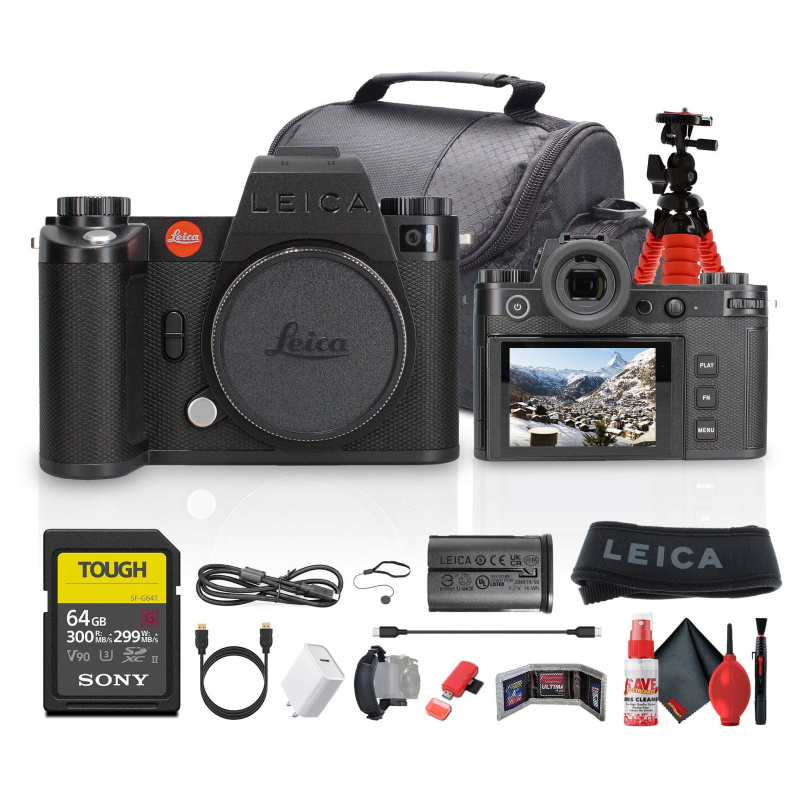 Leica SL3-S Mirrorless Digital Camera + 64GB Memory Card + Camera Bag - Bundle