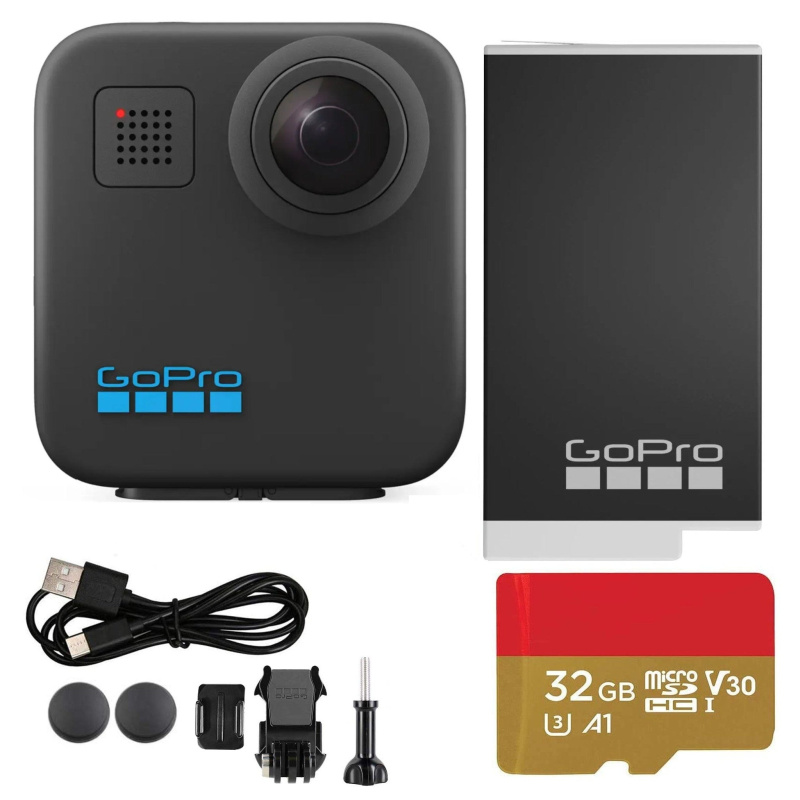 GoPro MAX 360 (2025) Action Camera with 32GB microSDHC Memory Card
