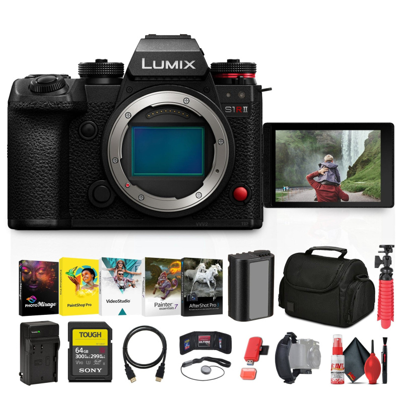Panasonic Lumix S1R II Mirrorless Camera + More Accessory Bundle