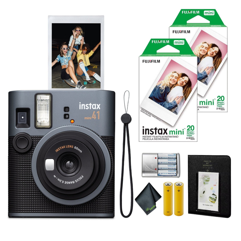 FujiFilm Instax Mini 41 Instant Film Camera + Instant-mini Film (40 Sheets)