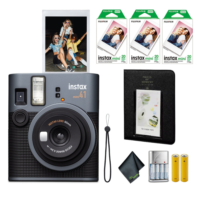 FujiFilm Instax Mini 41 Instant Film Camera + Instant-mini Film (60 Sheets)