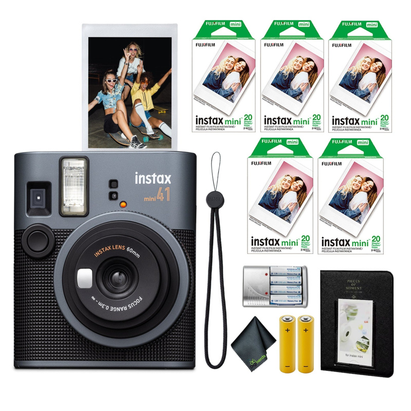 FujiFilm Instax Mini 41 Instant Film Camera + Instant-mini Film (100 Sheets)