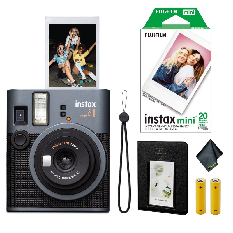 FujiFilm Instax Mini 41 Instant Film Camera + Instax mini Film (20 Sheets)
