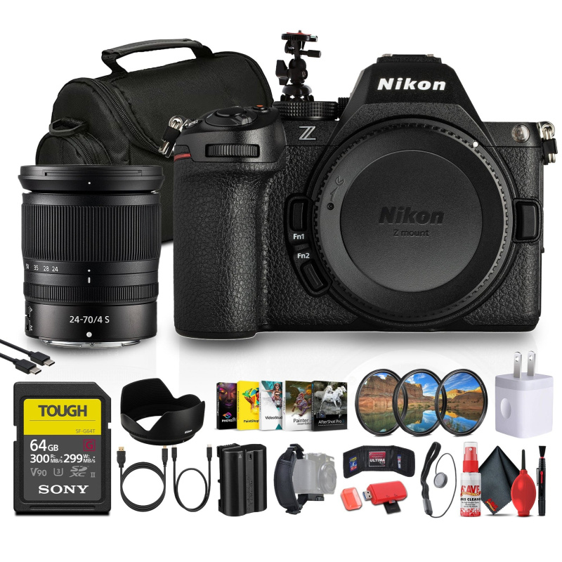 Nikon Z5 II Mirrorless Camera with 24-70mm f/4 S Lens | Full-Frame, 4K UHD + More
