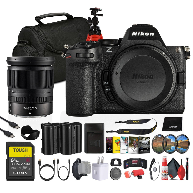 Nikon Z5 II Mirrorless Camera with 24-70mm f/4 S Lens | Full-Frame, 4K UHD + More